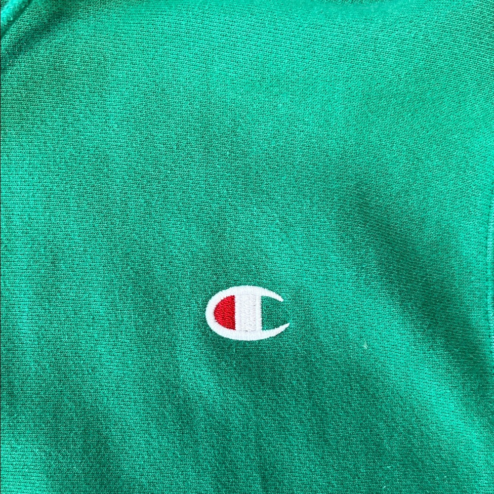 Champion reverse weave vintage 80’s/90’s Green Pullover Hoodie - Picture 3 of 9